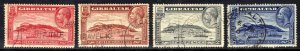 Gibraltar 1931 – 33 KGV Set 4 Rock issues Perfs 14 SG 110 – 113 ( F1003 )