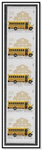 US #5741 School Bus Coil Strip of 5 PNC MNH