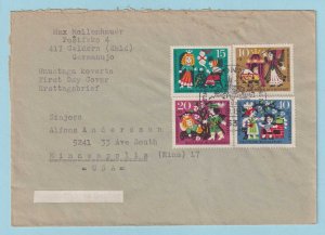 GERMANY B400 - B403 SEMI-POSTAL SET - 1964 FIRST DAY COVER - FAIRY TALE - CR466