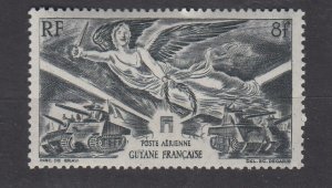 J39831, JL Stamps 1946 french guiana set of 1 mh #c11 vivtory