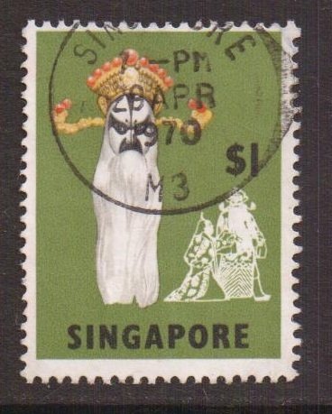 Singapore   #95   used   1968  dance / opera  $1