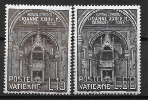 Vatican 273-74 Roman Diocesan Synod set MNH