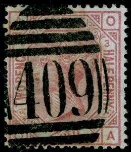 SG139, 2½d rosy mauve plate 3, USED. Cat £175. WMK ANCHOR. JERSEY. OA