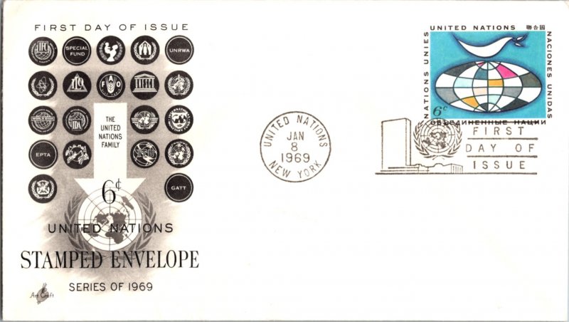 United Nations, New York, Worldwide First Day Cover, Worldwide Postal Stationary