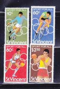 St Vincent 604-607 Set MNH Sports, Olympics