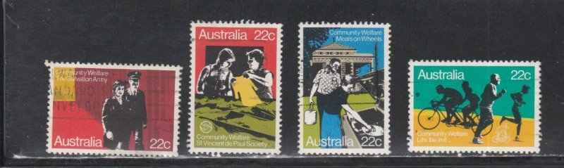 Australia # 747-750, Help Agencies, Used, 1/2 Cat.