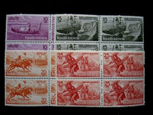 INDONESIA - SCOTT# 507-516 - CS - BLOCK 4 - MNH - CAT VAL $30.40