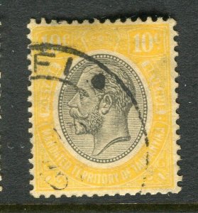 BRITISH KUT TANGANYIKA; 1927 early GV Portrait issue used Shade of 10c. Postmark