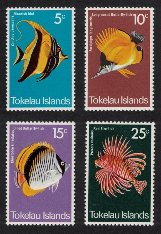 Tokelau Fish 4v 1975 MNH SG#45-48