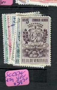 Venezuela (aaq)  Tachira   SC   C374-381  Air Mail  VFU 