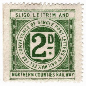 (I.B) Sligo Leitrim & Northern Counties Railway : Letter Stamp 2d