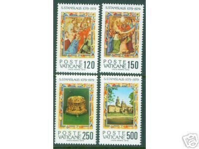 VATICAN Scott 648-651 MNH** 1979 St. Stanislas Set