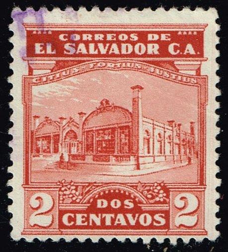 El Salvador #496 National Gymnasium; Used (0.25)