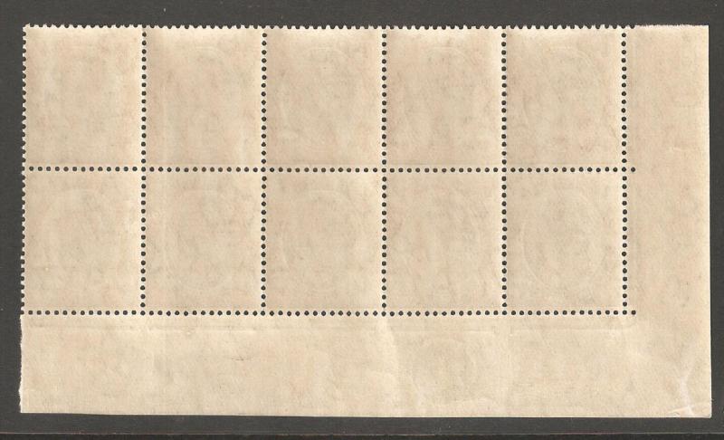 Transvaal 1906,KEVII 4p Plate Block of 10,Scott # 273,XF Superb MNH**OG