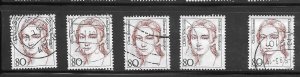 Germany #1483 Used Lot of 5 stamps (my18) Collection / Lot