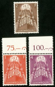 Luxembourg Stamps # 329-31 MNH XF 1957 Europa