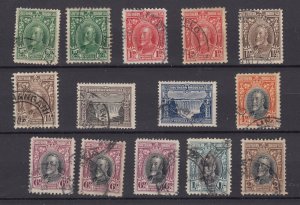 Southern Rhodesia KGV 1931 Set To 2/- With Perf Varieties SG15/26 Used BP8912