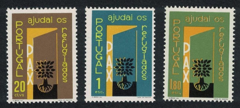 Portugal World Refugee Year 3v 1960 MNH SG#1166-1168