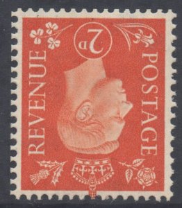 GB Scott 238 - SG465i, 1937 Dark Colours 2d Inverted Watermark MH*