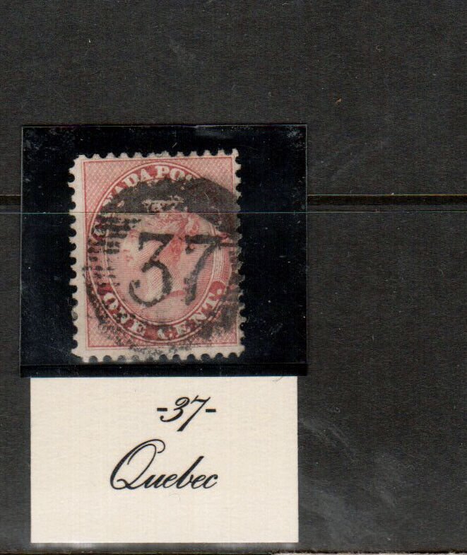 Canada #14 Used With Ideal 37 Quebec Cancel