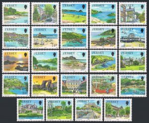 Jersey 477-504, MNH. Mi 463/515. Definitive 1989-1990. Views. Birds, lighthouse.