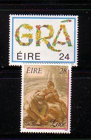 Ireland Sc 734-35 1989 Love stamp set mint NH