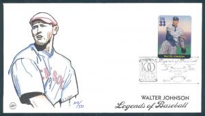 #3408t Walter Johnson -  Legends of Baseball - Steve Wils...