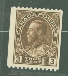 Canada #134 Unused Single