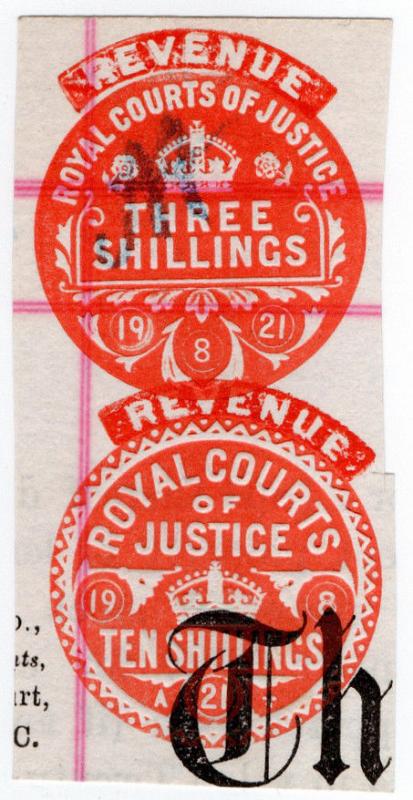 (I.B) George V Revenue : Royal Courts of Justice 13/- (Revenue)