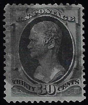 Scott #154 - $210.00 – F/VF-used – Black cancellation. Intense color. SCV $270