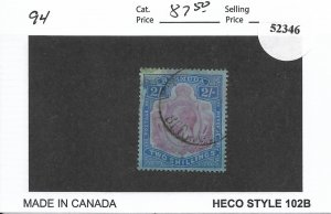 Bermuda: Sc #94, used 2/S (52346)