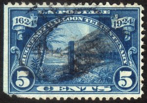 1924, US 5c, Ribault Monument, Used, Sc 616