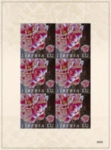 Liberia - 2009 - PEONY FLOWER - Sheet of 6 - MNH