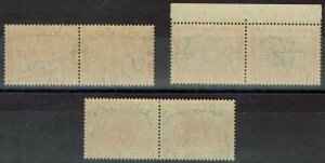 SOUTH WEST AFRICA 1927 PICTORIAL 2D 3D AND 1/- PAIRS 