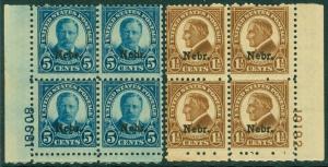 EDW1949SELL : USA 1929 Scott #670, 674 Plate Blocks. Mint NH Very Fresh Cat $495