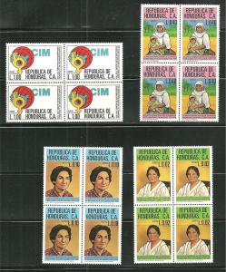 Honduras C-695-98 MNH Inter American Womens Commision X 4