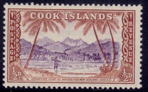 Cook Islands, 1949, Ngatangia Channel Rarotonga, 1/2p, Mi 78, MLH**