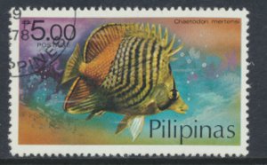 Philippines Sc# 1383 CTO no gum Fish  see details & scan