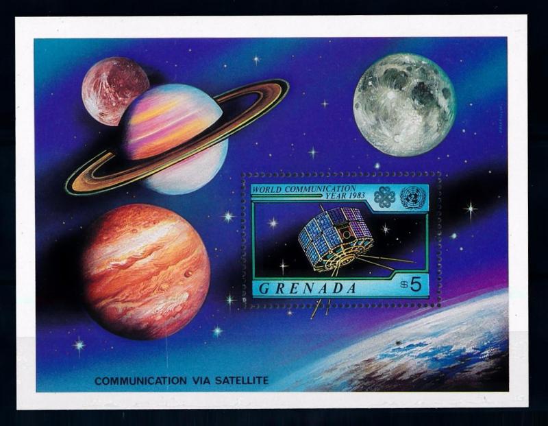 [66134] Grenada 1983 Space Travel Weltraum Satellite Planets Souvenir Sheet MNH