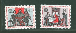 Liechtenstein #733-734 Mint (NH) Single (Complete Set) (Europa)