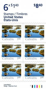 Canada 3443a Far & Wide Thousand Islands $1.40 booklet 6 MNH 2024