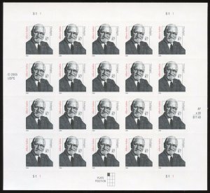 US 3435 - MNH Pane of 20 - 87¢,  Albert Sabin.   2021 SCV $35.00