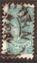 Victoria sc#193 1901 QV 1/2p postage design used