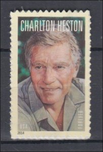 ​USA Sc#4892 Legends of Hollywood Charlton Heston forever stamp MNH