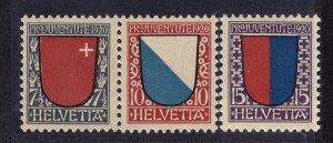 SWITZERLAND #B15-B17 MINT MNH CV $25.00