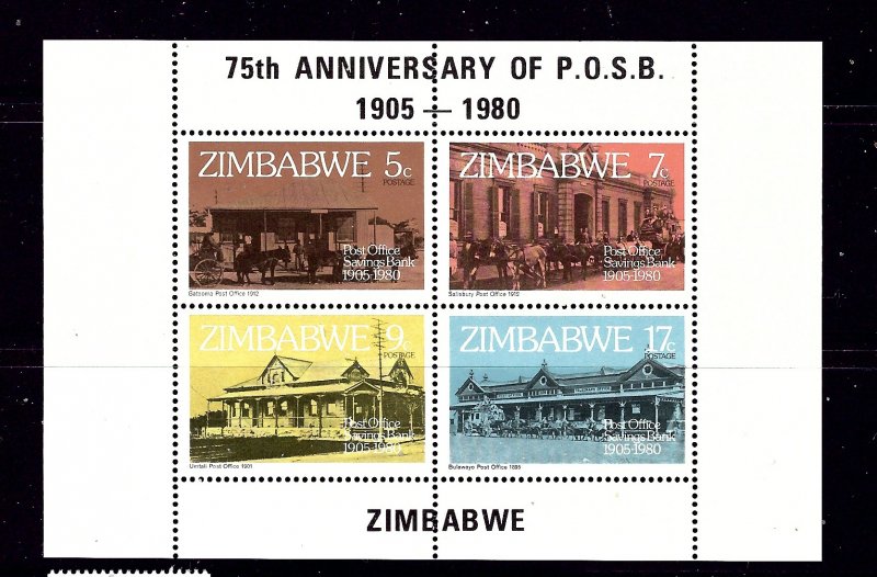 Zimbabwe 437a MNH 1980  S/S