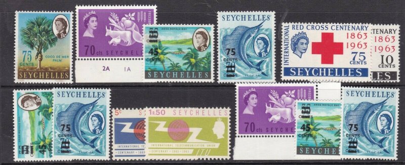 SEYCHELLES ^^^^^#206A/219  MNH    collection  $$@ lar 2042sey