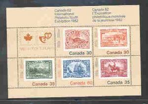 Canada Sc 913a 1982 Youth Philatelic Exhibition stamp sheet mint NH