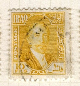 IRAQ; 1932 early Faisal new currency issue fine used Shade of 10f. value