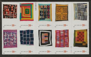 Catalog # 4089 4098 Block of 10 Quilts of Gee's Bend AL Amer Treasures Series